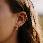 Load image into Gallery viewer, Lotus Flat Back Studs
