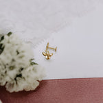 Load image into Gallery viewer, Lotus Flat Back Studs
