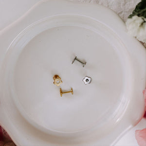 Flower Flat Back Studs