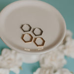 Load image into Gallery viewer, Hexagon Huggies
