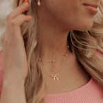 Load image into Gallery viewer, Lily Bow Necklace
