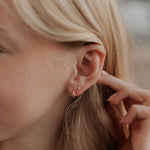 Load image into Gallery viewer, Zoe Marquise Diamond Flat Back Studs

