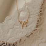 Load image into Gallery viewer, Lily Bow Necklace
