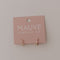 Pink jewelry card with 'MAUVE JEWELRY CO' on a light gray background featuring diamond and gold hoop earrings