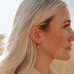 Load image into Gallery viewer, Riley Turquoise Hoops
