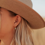Load image into Gallery viewer, Riley Turquoise Hoops
