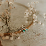Load image into Gallery viewer, Riley Turquoise Hoops
