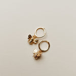 Load image into Gallery viewer, Honey Bee Hoops
