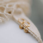Load image into Gallery viewer, Sea Shell Hoops
