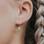Load image into Gallery viewer, Honey Bee Hoops

