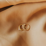 Load image into Gallery viewer, Alexandria Diamond and Pearl Hoops
