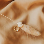 Load image into Gallery viewer, Alexandria Diamond and Pearl Hoops
