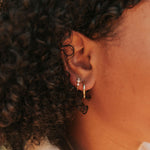 Load image into Gallery viewer, Alexandria Diamond and Pearl Hoops
