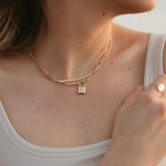 Load image into Gallery viewer, Newport Gold Filled Lock Necklace
