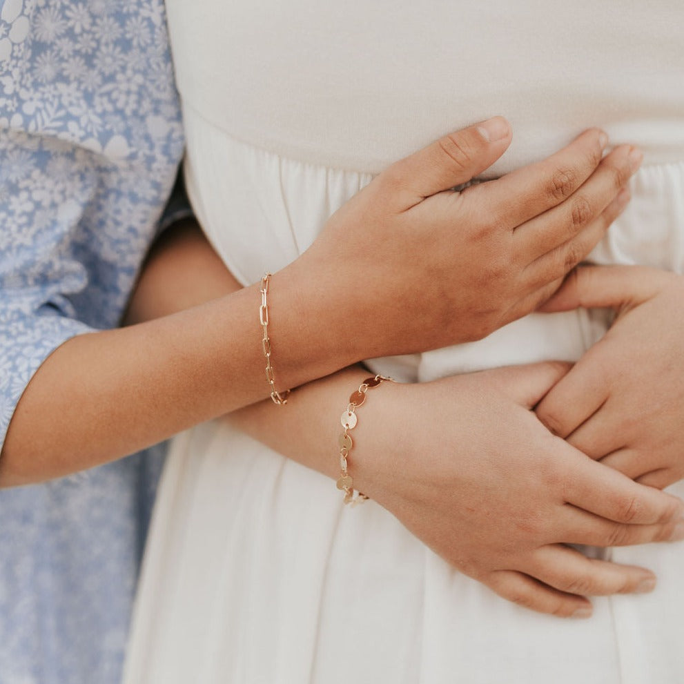 Chloe Gold Filled Coin Bracelet