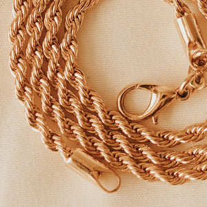 Naomi Gold Filled Rope Necklace