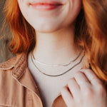 Load image into Gallery viewer, Jade Herringbone Necklace
