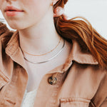 Load image into Gallery viewer, Jade Herringbone Necklace
