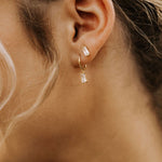 Load image into Gallery viewer, Sophie Baguette Diamond Studs
