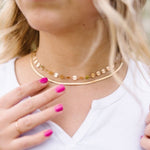 Load image into Gallery viewer, Jade Herringbone Necklace
