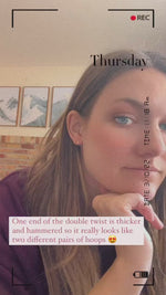 Load and play video in Gallery viewer, Double Twist Earrings
